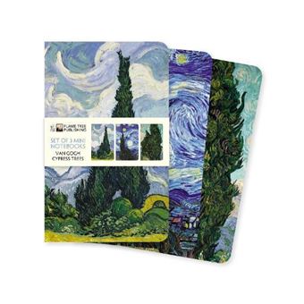 Vincent Van Gogh Cypresses Set Of 3 Mini Notebooks By Flame Tree Publishing - 1