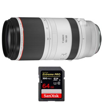 Canon RF 100-500mm f/4.5-7.1L IS USM + 1 SanDisk 64GB Extreme PRO UHS-II SDXC 300 MB/s + PDF 15 Técnicas para Melhorar as suas Fotografias - 1