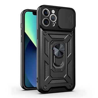 Capa e TPU controle deslizante da câmera, à Prova de Choque, à Prova de queda com Suporte Preto para iPhone 13 Pro Max 6.7'' - 1