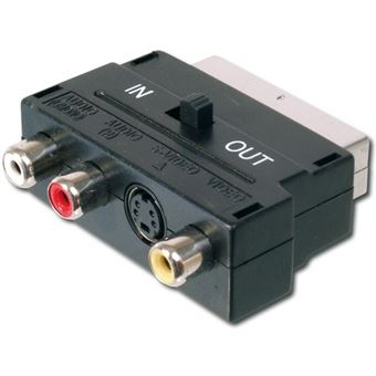 cabo de interface/adaptador de género ASSMANN Electronic AB-AV 500LC  SCART 3x RCA/SVHS Preto - 1