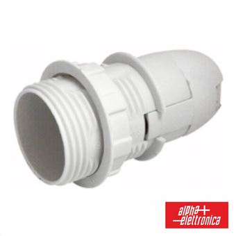 Casquilho Alpha-Elettronica para Lâmpada E14 Branco - 1