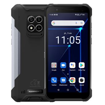 Smartphone myPhone Hammer Construction | 6 GB | 128 GB | Dual SIM | Prateado - 1