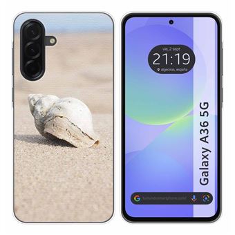 Capa TUMUNDOSMARTPHONE de Silicone para Samsung Galaxy A36 5G com desenhos de design de concha - 1