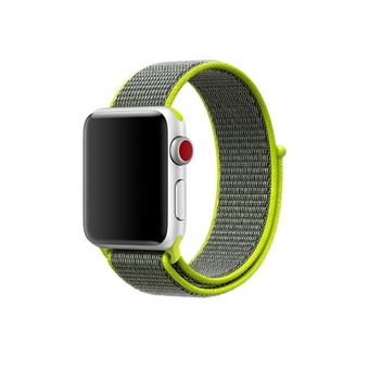 Bracelete Nylon Gift4Me para Apple Watch SE (2022) 44mm - Verde Florescente - 1