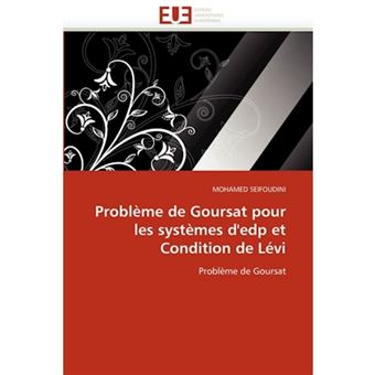 Probleme de Goursat Pour Les Systemes D'Edp Et Condition de Levi - Paperback / softback - 2010 - 1
