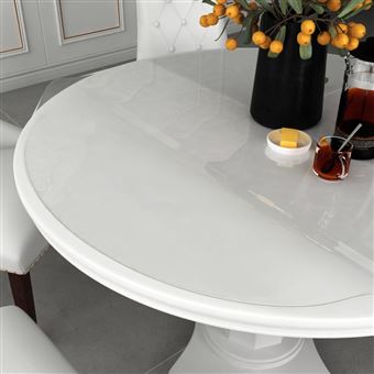 Protetor de Mesa vidaXL Ø 80 cm 2 mm PVC transparente - 1