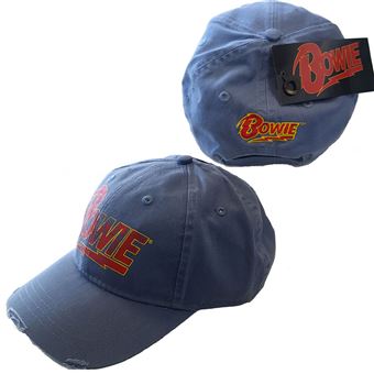 Baseball Cap Rock Off David Bowie | Flash Logo - Denim Blue - 1