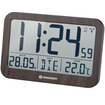 Relógio Bresser MyTime MC LCD | 225x150 mm - Madeira - 1