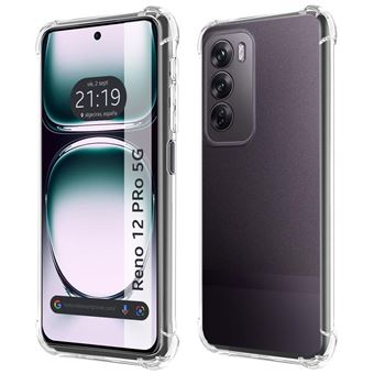 Capa de silicone TUMUNDOSMARTPHONE anti-choque transparente para Oppo Reno 12 Pro 5G - 1