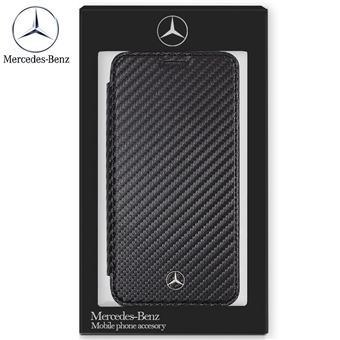 Capa Livro COOL para iPhone XS Max Licença Mercedes-Benz Preto - 1