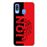 Capa Hapdey para Samsung Galaxy A40 2019 Design Leão Vermelho e Preto em Silicone Flexível e TPU_0
