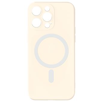 Capa Avizar para iPhone 15 Pro Max Compatível Magsafe Semi Rígida Soft-Touch Branco - 1