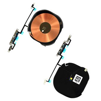 Rede Carga Indução Qi e Rede Botões Volume / Vibrador Clappio para iPhone XS Max - Preto - 1