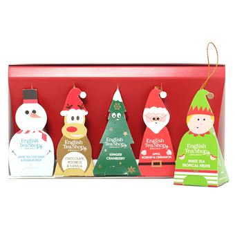 Chá English Tea Shop Personagens de Natal | 10 Pirâmides de Folhas Soltas - 1