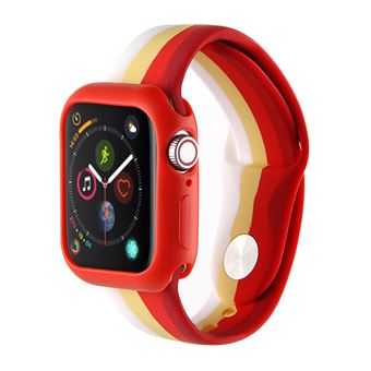 Bracelete de Silicone HSMY com Proteção do Relógio para Apple Watch Series 6/ SE/ 5/ 4 | 44 mm - Multicolor3 -Tamanho S/M - 1