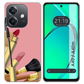 Capa de Silicone TUMUNDOSMARTPHONE para Oppo A40 / A40m design Pincéis Desenhos - 1