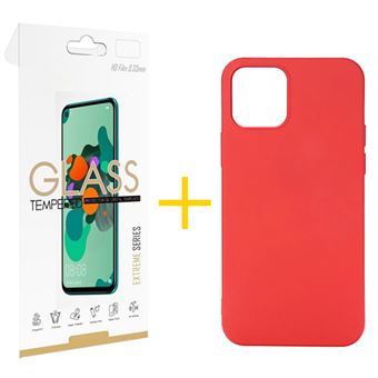 Conjunto 1 X Película de Vidro + Capa skyhe para iPhone 11 Pro Silicone  Líquido - Vermelho - Capa Telemóvel - Compra na Fnac.pt