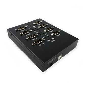 Adaptador USB BeMatik para RS232 VSCOM 8 Portas Seriais e Montagem em Trilho DIN - 1