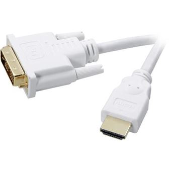 Adaptador de cabo de vídeo speaka professional sp-7870336 2 m dvi hdmi type a (standard) branco - 1