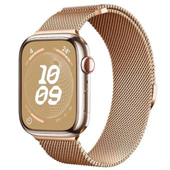 Bracelete Milanese Loop Fecho Magnético Phonecare para Apple Watch Series 11 - 46mm | Rosa Ouro - 1