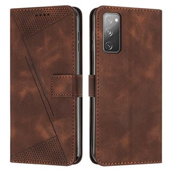 Capa FOXDOCK para Samsung Galaxy S20 FE | Pele | Flip | 3 Compartimentos para Cartões | Castanho - 1