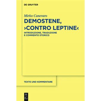 Demostene, ""Contro Leptine - 1