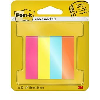 Bandeira Autocolante Post-It 7100259443 | Azul, Laranja, Rosa, Amarelo - 1