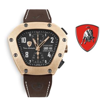 Relógio Lamborghini® Spyderleggero Chronograph Day Date IP Rose Gold TLF-T07-5 | Swiss Made Automático | Titânio - 1