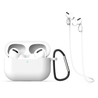 Capa Magunivers | Silicone fone de ouvido cordão gancho portátil Branco para Apple AirPods Pro - 1