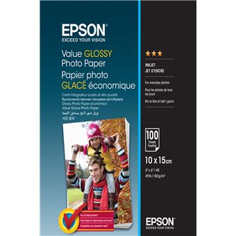Papel Fotográfico Epson Value Glossy Photo Paper - 1