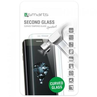 Película Ecrã Vidro Temperado 4smarts Second Glass Curved 2.5D Colour Rim para iPhone 7 Plus silver - 1