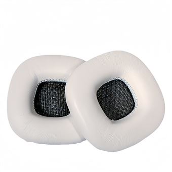 Almofadas para Auscultadores V-REEL para Marshall Major 1 2 | Branco | Couro de Ovelha - 1