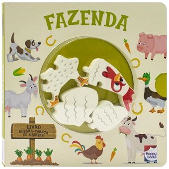 Livro Quebra-Cabeça De Madeira: Fazenda - 1