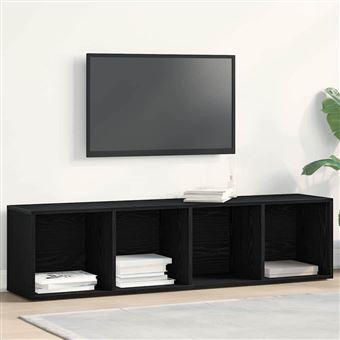 Gabinete de Livros | Carvalho preto | 36 x 30 x 143 cm - 1