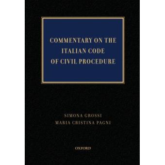 Commentary on the Italian Code of Civil Procedure - Hardback - 2010 - 1