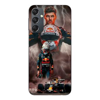 Capa Maniacase para Samsung Galaxy A24 | Verstappen relâmpago Fórmula 1 Capacete F1 - 1