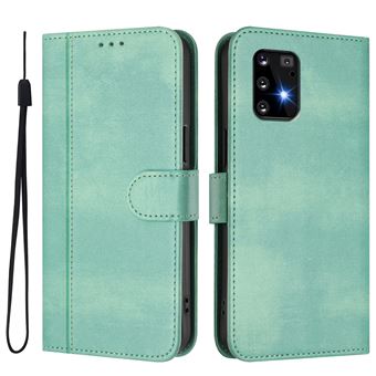 Capa FOXDOCK para Samsung Galaxy S10 Lite | Estilo Vintage | TPU com Textura de Pele Antiderrapante | Compartimentos para Cartões e Suporte | Verde claro - 1