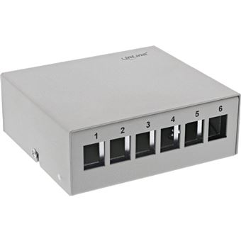 Painel de Conexões InLine 76266 | Cinzento - 1