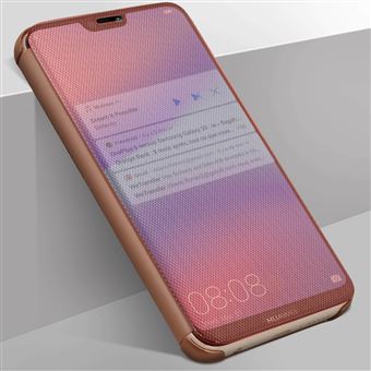 Capa Avizar para Huawei P20 Lite Translúcida Acabamento Sulcado - Rosa Dourado