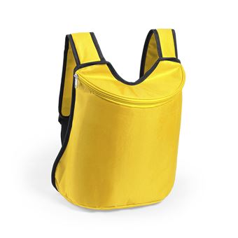 Mochila Térmica DAM Polys com Fecho de Zíper Combinando | Interior Isotérmico em Acabamento de Alumínio | Alças Ajustáveis - Amarelo - 1