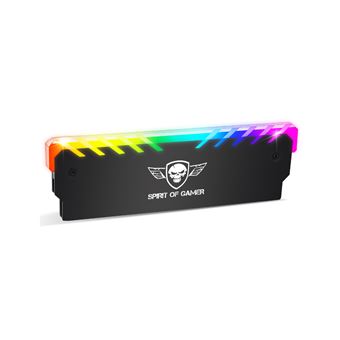 Dissipador de Calor/radiador Spirit of Gamer SOG-MEM-RGB | Preto - 1