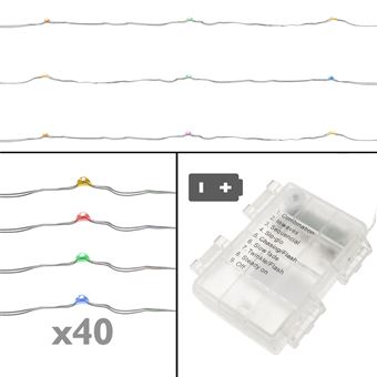 Tira Decorativa de Luzes BeMatik IP44 40 LED RGB e 8 Funções Beteria 3m - 1