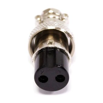 Conetor Micro BeMatik Fémea 2Pin Gx16 Aviação Ar - 1