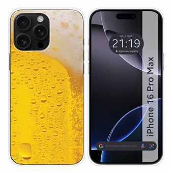 Capa de silicone TUMUNDOSMARTPHONE para Iphone 16 Pro Max (6.9) | Design de cerveja - 1