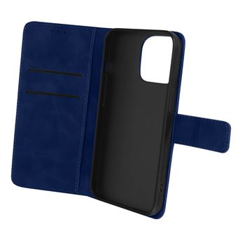 Capa Fólio Avizar para iPhone 14 Pro Max suporte Vídeo Efeito Mate Soft Touch - Azul - 1
