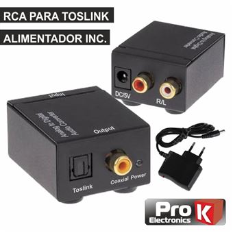 Conversor Audio Prok Rca-Toslink - 1