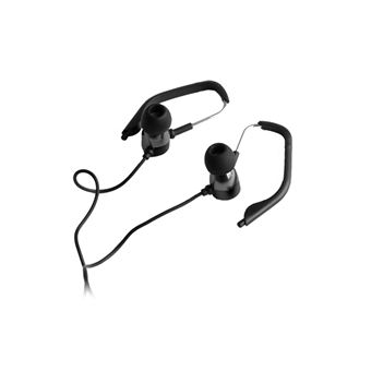Auriculares Stereo Forever com Fios Preto Desportivo