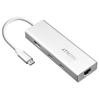 Hub USB-C Macally Aluminium 6-in-1 multiport - 1