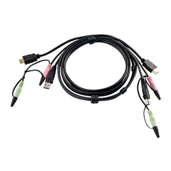 Cabo Kvm ATEN Cabo KVM USB HDMI com áudio 1,8M | Preto - 1