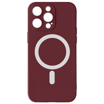Capa Avizar para iPhone 15 Pro Max Compatível Magsafe Semi Rígida Soft-Touch Bordeaux - 1